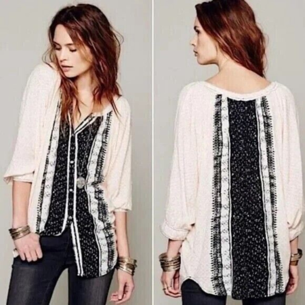 Free People Women’s Days of Romance Blouse Shirt Top